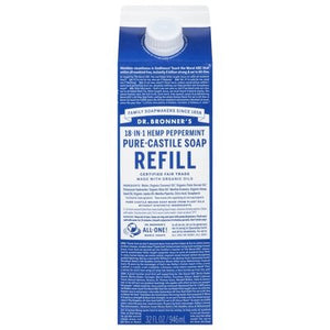 Dr. Bronners Peppermint Refill 32 Oz [UNFI #06579] T