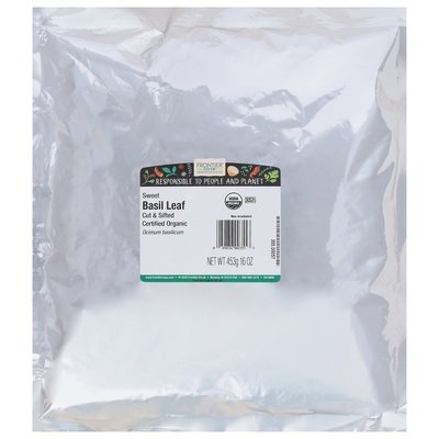 Frontier Nat Prod Co-op Sweet Basil Leaf C/S 1 Lb [UNFI #28392]
