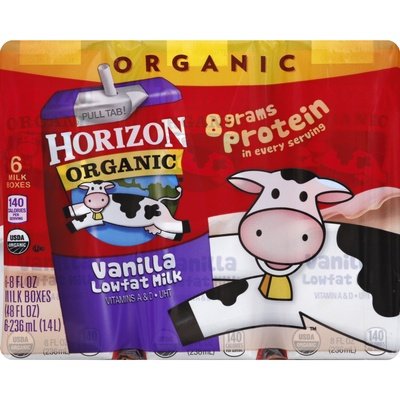 Horizon 1% Vanilla Sngl Srv Multi Pk 3/6/8 Oz [UNFI #55567]