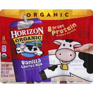 Horizon 1% Vanilla Sngl Srv Multi Pk 3/6/8 Oz [UNFI #55567]