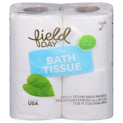 Field Day Bath Tissue 100% Recyc 175Sheet 24/4 Roll [UNFI #64674] T