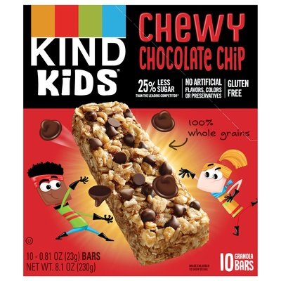 Kind Kids Bars Choc Chip Chewy 6/10/.81 Oz [UNFI #07086]