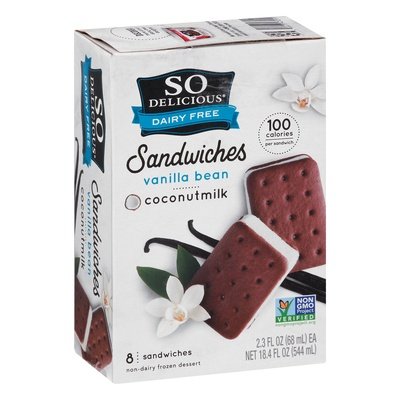 So Delicious Mini Sanwich Vanilla 6/8/2.3 Oz [UNFI #10823]