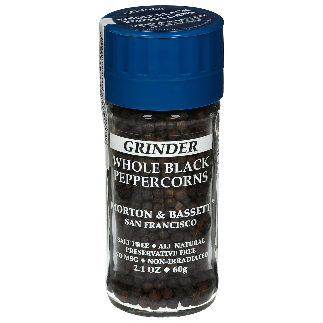 Morton & Bassett Whole Black Peppercorns 3/2.1 OZ [UNFI #84848]