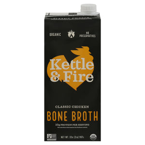 Kettle & Fire Classic Chicken Bone Broth 8/32 Oz [UNFI #53176]