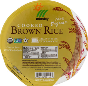 Minsley Brown Rice Cooked 12/7.4 Oz [UNFI #22211]