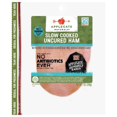 Applegate Farms Slow Cooked Ham Abf 12/7 Oz [UNFI #74384]