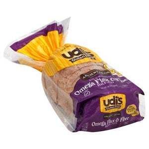 Udis Gluten Free Bread Omega Flax & Fiber 8/14.3 Oz [UNFI #78273]