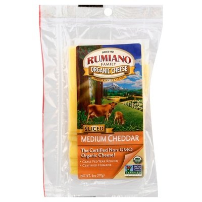 Rumiano Cheddar Medium Rbst Free 12/6 Oz [UNFI #13967]