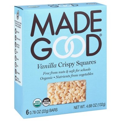 Made Good Vanilla Crispy Squares 6/4.68 Oz [UNFI #36851]