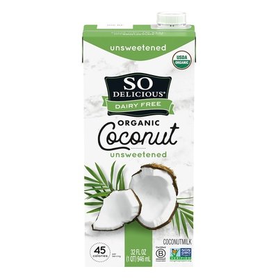 So Delicious Unsweetened 12/32 Oz [UNFI #65545]
