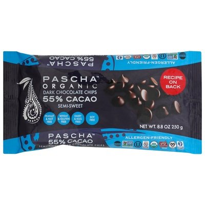 Pascha Choc Chips,Semisweet,55% Cacao 6/8.8 Oz [UNFI #54054]