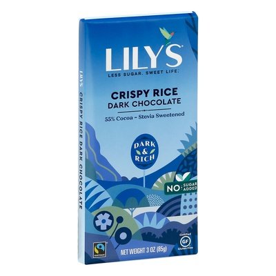 Lilys Dark Crispy Rice 12/3 Oz [UNFI #00445]