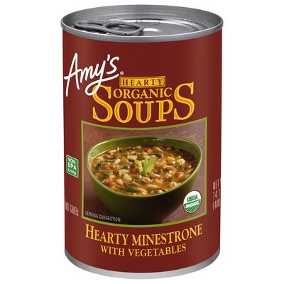 Amys Hearty Minestrone W/Vegetables 12/14.1 Oz [UNFI #34781]