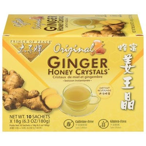 Prince Of Peace Ginger Honey Crystals Instant 10 Ct [UNFI #58800]