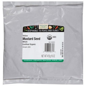 Frontier Nat Prod Co-op Mustard Seed Yellow Whole 1 Lb [UNFI #34287]
