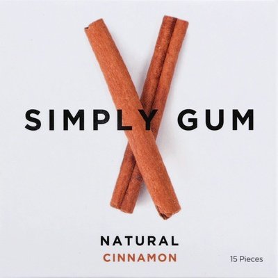 Simply Gum Natural Cinnamon 12/15 Ct [UNFI #30334]
