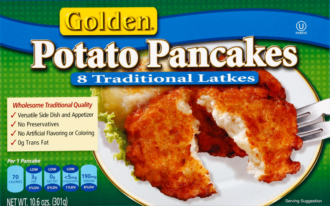 Golden Potato Traditional Latkes 8 Ct 12/10.6 Oz [UNFI #72788]