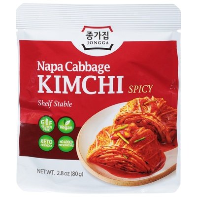Jongga Napa Cabbage Spicy Kimchi 8/2.8 Oz [UNFI #89094]