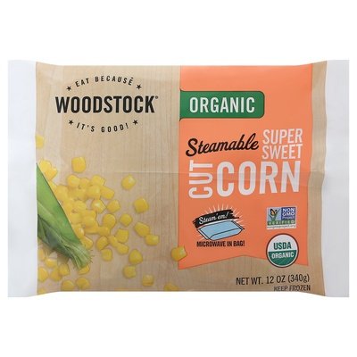 Woodstock Steamable Super Sweet Corn 12/12 Oz [UNFI #78807]