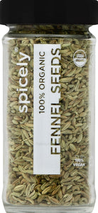 Spicely Organics Fennel Seeds Og2 3/1.1 OZ [UNFI #13653]