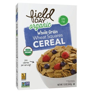 Field Day Wheat Squares Wg 10/13 Oz [UNFI #41793]