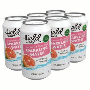 Field Day Sparkling Water Grapefruit 4/6/12 Oz [UNFI #16918] T