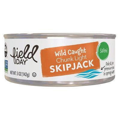 Field Day Skipjack Tuna,Chunk Light,Salt 12/5 Oz [UNFI #72905]