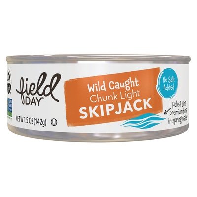 Field Day Skip White Albacore Tuna No Salt 12/5 Oz [UNFI #72994]