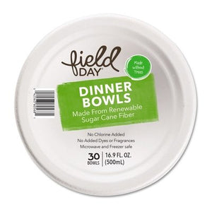 Field Day Renew Sugar Cane Fiber Bowls 8/30 Ct [UNFI #62023] T