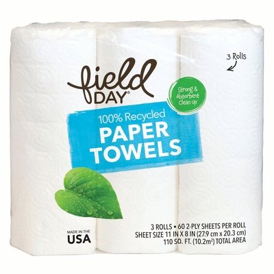 Field Day Paper Towels 100% Recyc 60Sheet 10/3 Roll [UNFI #64677] T