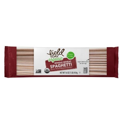 Field Day Spaghetti,Wholewheat,Pasta 20/16 Oz [UNFI #50413]
