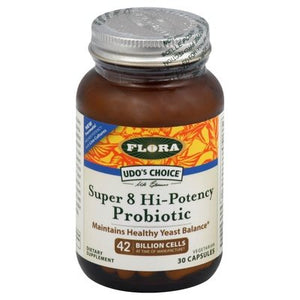 Flora Probiotic Super 8 Hi-Potency 30 Cap [UNFI #14177] T