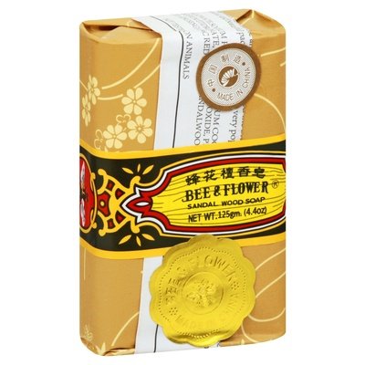 Bee & Flower Soaps Sandalwood 4/4.4 Oz [UNFI #58756] T