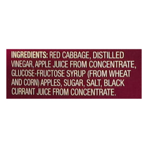 Kuhne Red Cabbage With Apples 12/24 Oz [UNFI #12872]
