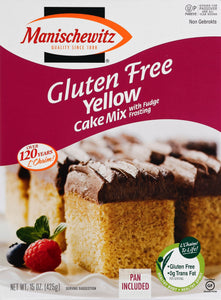 Manischewitz Cake Mix Yellow Gluten Free 12/15 Oz [UNFI #14622]