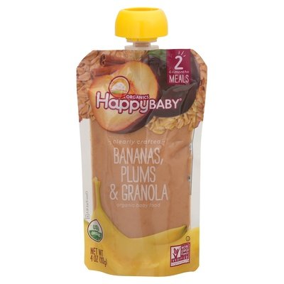 Happy Baby Bananas Plums & Granola 16/4 Oz [UNFI #73246]