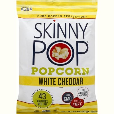 Skinnypop Popcorn Ultra Lite White Cheddar 12/4.4 Oz [UNFI #88823]
