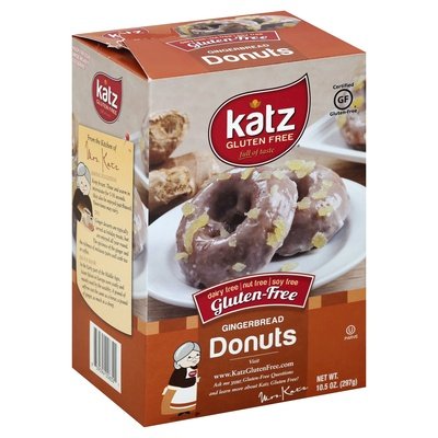 Katz Gluten Free Donuts Gingerbread 6/10.5 Oz [UNFI #84033]