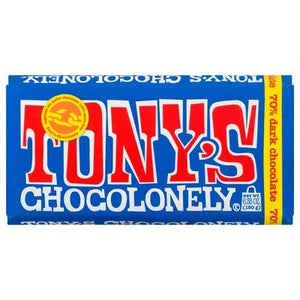Tonys Chocolonely Extra Dark 70% 15/6.35 Oz [UNFI #59218]