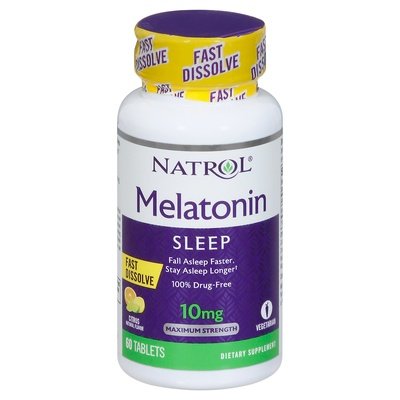 Natrol Melatonin 10Mg,Fast Dissolve,Citrus 60 Tab [UNFI #49296] T