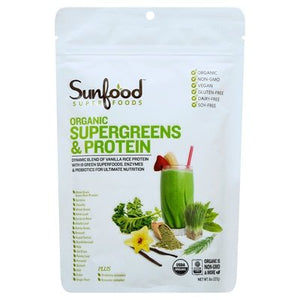 Sunfood Supergreens & Protein 8 Oz [UNFI #62612] T