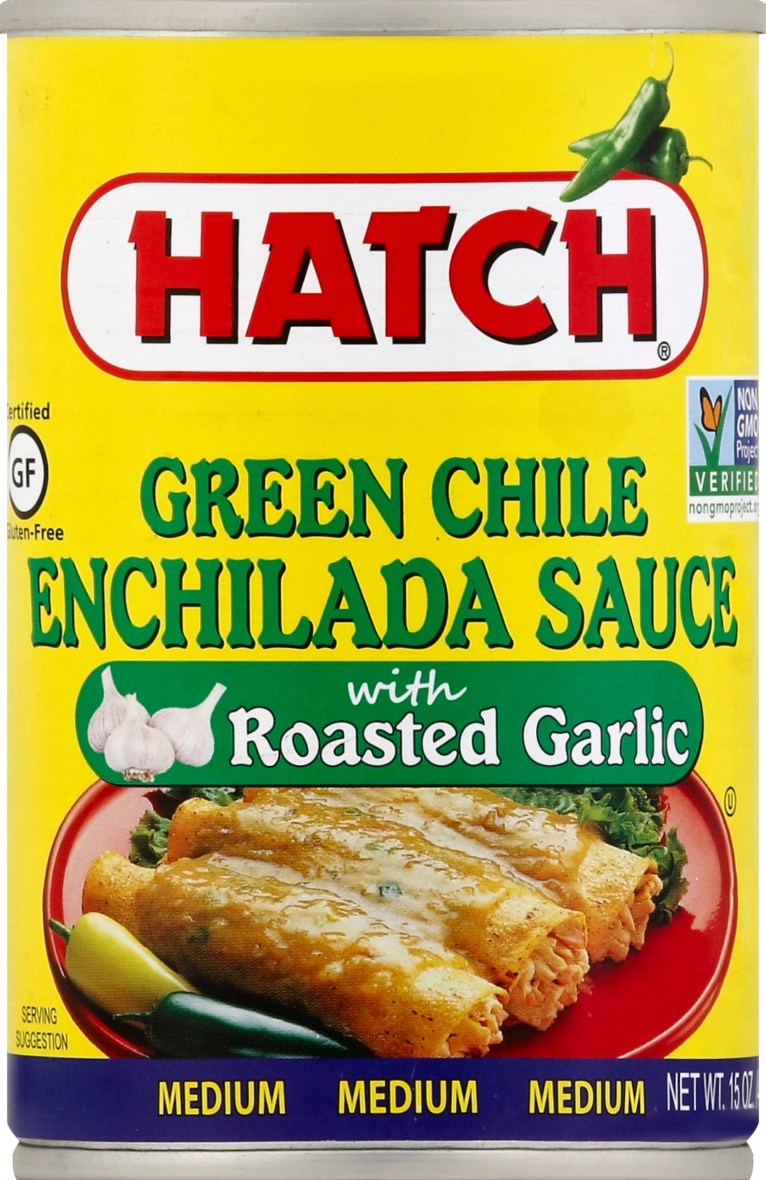 Hatch Chile Enchilada Green Chile/Rst Garlic 12/15 Oz [UNFI #62063]