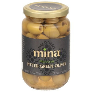 Mina Green Pitted 6/12.5 Oz [UNFI #66732]
