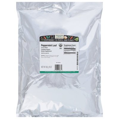 Frontier Nat Prod Co-op Peppermint Leaf C/S 1 Lb [UNFI #34294]