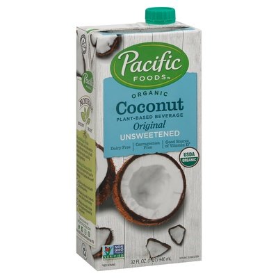Pacific Foods Coconut,Original,Unsweetened 12/32 Oz [UNFI #47191]