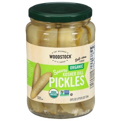 Woodstock Dill Pickle Spears Kosher 6/24 Oz [UNFI #70269]