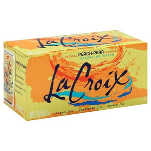 Lacroix Peach-Pear Sparkling 3/8/12 Oz [UNFI #43170] T