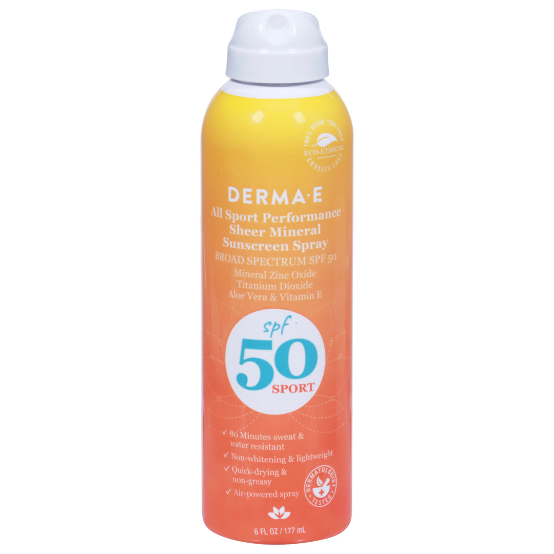 Derma E Sunscreen Spray Spf 50 Sport 6 Oz [UNFI #84420] T