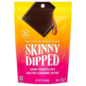 Skinnydipped Dark Chocolate Salted Caramel Bites 10/3.17 Oz [UNFI #39922]